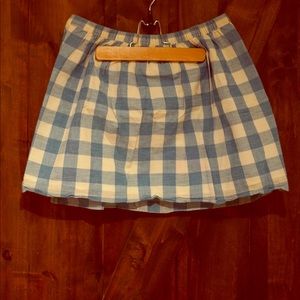 Cotton J. Crew plaid / check skirt, lined!